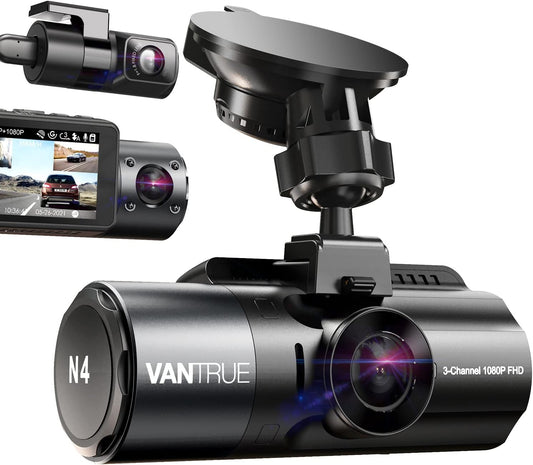 Cámara Automovil Dvr Vantrue N5 4 canales WiFi 360° todos los lados Dash Cam, STARVIS 2, visión nocturna IR